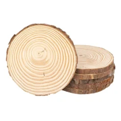 Baumscheiben, Ø 12cm bis 13cm, 1cm stark, 6 Stück
