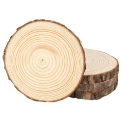 Baumscheiben, Ø 13cm bis 14cm, 1,5cm stark, 4 Stück
