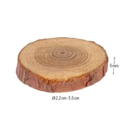 Baumscheiben, Ø2,2cm bis Ø5,5cm, 5mm stark, 36g