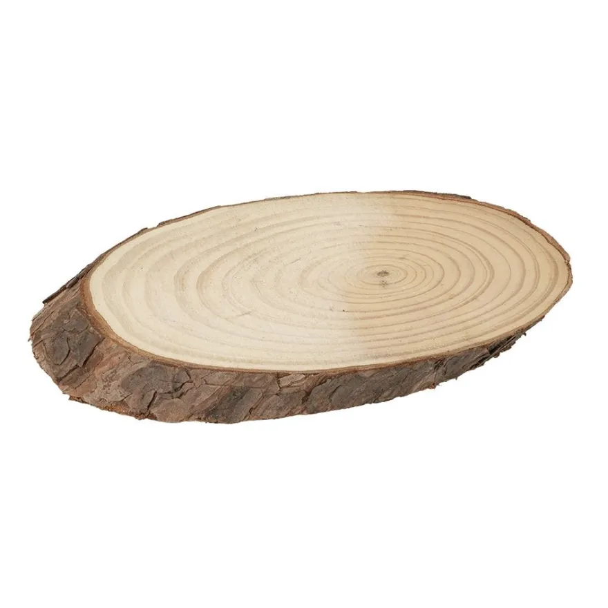 Baumscheibe, oval, 24-25cm lang, 12-14cm breit, 2cm dick