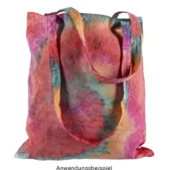 Baumwolltasche, 38cm x 42cm, lange Henkel, natur