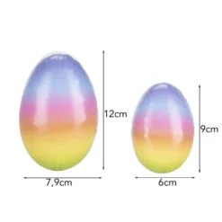 Befüllbare Eier mit Farbverlauf, 9cm & 12cm hoch, 2 Stück