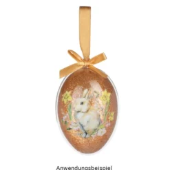 Befüllbare Eier, zum Aufhängen, 8,7cm x 5,8cm, transparent, 8 Stück