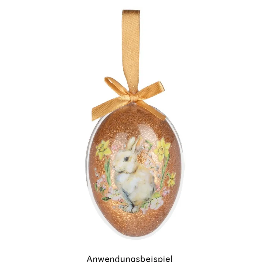 Befüllbare Eier, zum Aufhängen, 8,7cm x 5,8cm, transparent, 8 Stück