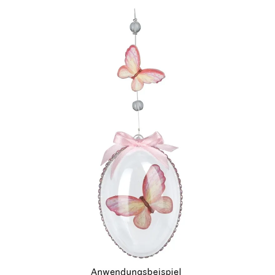 Befüllbare Eier, zum Aufhängen, 8,7cm x 5,8cm, transparent, 8 Stück