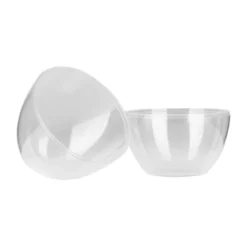 Befüllbare Eier zum Aufstellen, 12cm x 9cm, transparent, 5 Stück