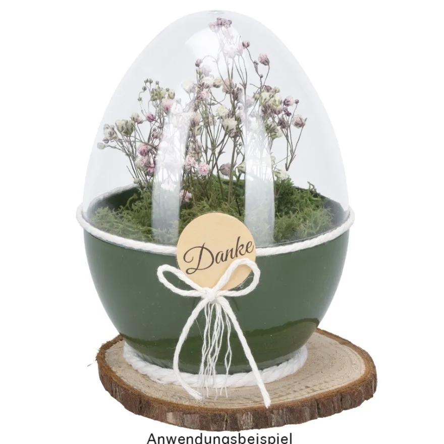 Befüllbare Eier zum Aufstellen, mit Klappscharnier, 12cm x 9cm, 4 Stück