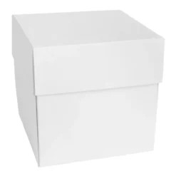 Überraschungsbox, mit Album, 12,5cm x 12,5cm x 12,5cm, weiß
