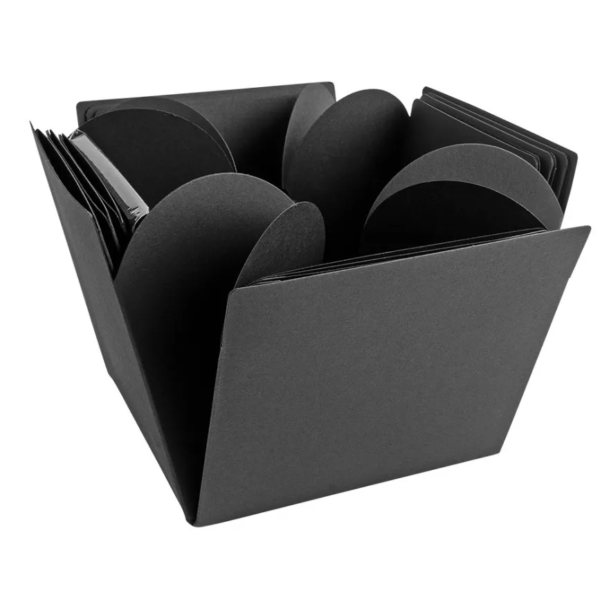 Überraschungsbox, schwarz, 12,5cm x 12,5cm x 12,5cm, 24-teilig