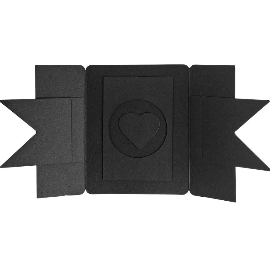 Überraschungsbox, schwarz, 12,5cm x 12,5cm x 12,5cm, 24-teilig