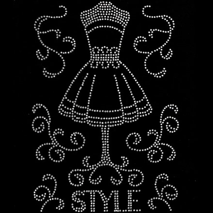 Bügelstrass-Design, DIN A4, Fashion Kleiderbüste