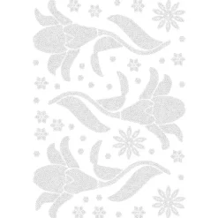 Bügelstrass-Design, DIN A4, klar, Lilien