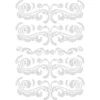 Bügelstrass-Design, DIN A4, klar, Ornamente 1