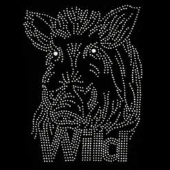 Bügelstrass-Design, DIN A4, Wildschwein