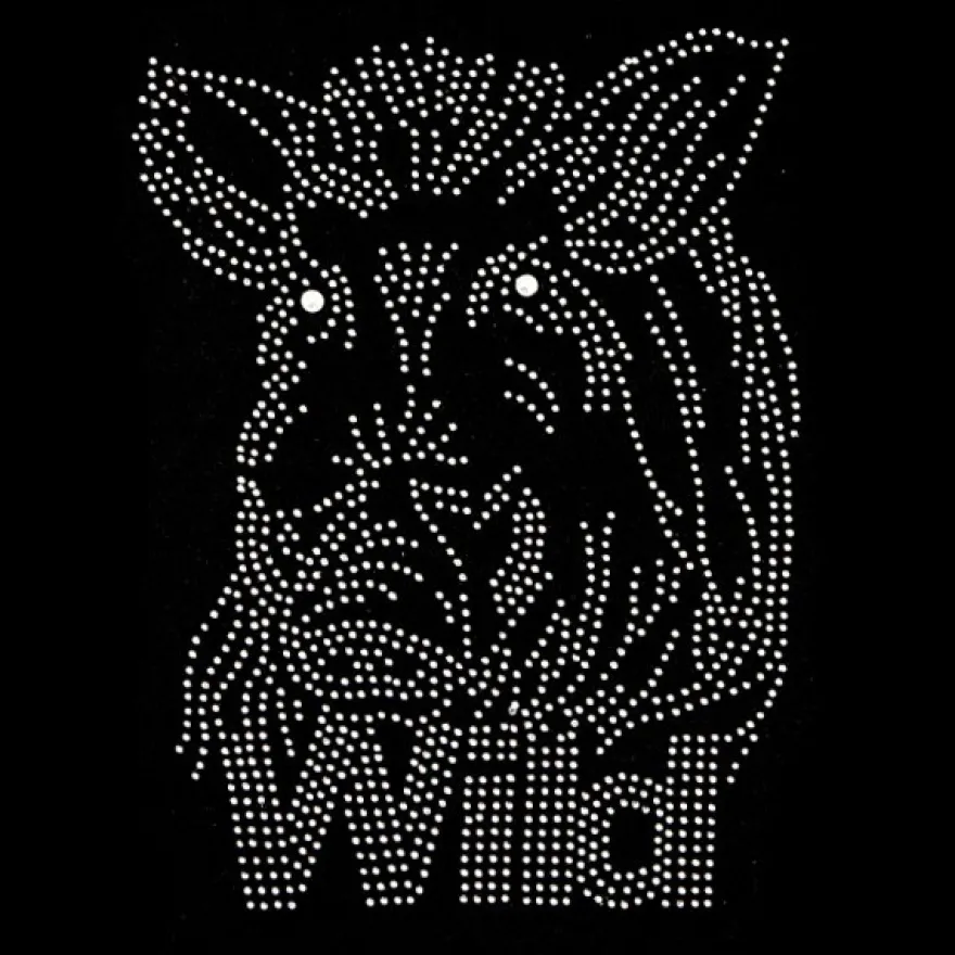 Bügelstrass-Design, DIN A4, Wildschwein