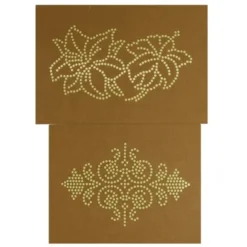Bügel-Strass-Schablonen, Lilie & Ornament, 2er Set