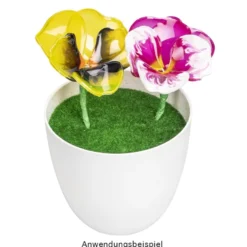 Biege- & Gießformen für Stiefmütterchenblüten, für 3 verschiedene Blütenblätter, 4-teilig