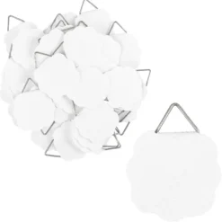 Bildaufhänger mit Dreieck-Öse, 2,9cm x 3cm, weiß, 50 Stück