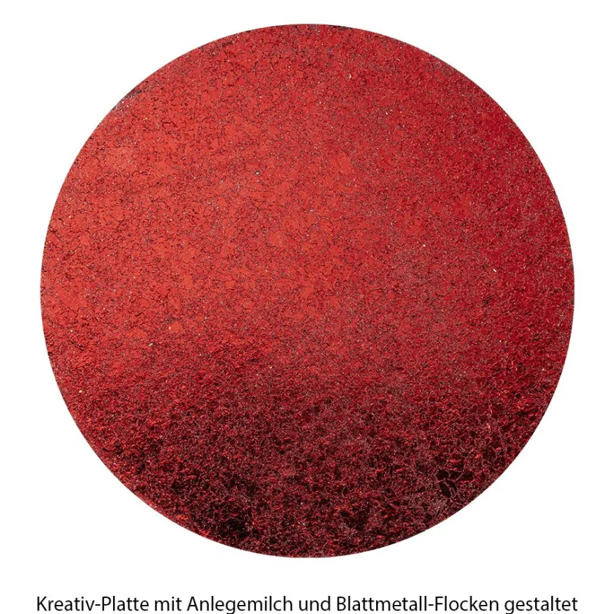 Blattmetall-Flocken, 2 Dosen mit je 3g, rot