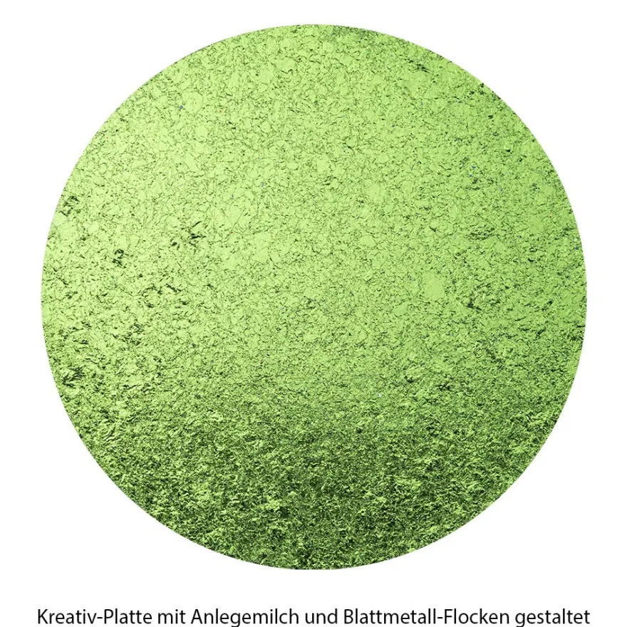 Blattmetall-Flocken, 2 Dosen mit je 3g, grün