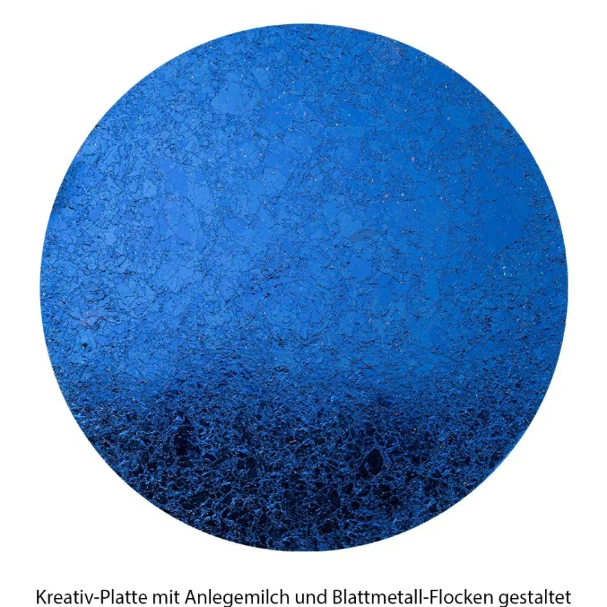 Blattmetall-Flocken, 2 Dosen mit je 3g, blau