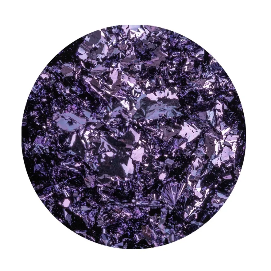 Blattmetall-Flocken, 2 Dosen mit je 3g, violett