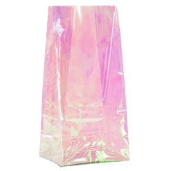 Blockbodenbeutel, irisierend, 14cm x 9cm, 30cm hoch, 30 Stück