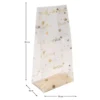 Blockbodenbeutel, Viel Glück, 14cm x 9cm, 30cm hoch, mit Goldfoliendruck, 30 Stück