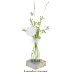 Blütenbusch, Dahlie in Weiß 2, 30,5cm lang, 5 Blüten, je Ø 4,5cm