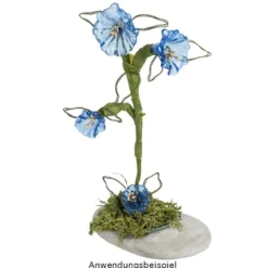 Blütenkelche 2, 2,1cm x 2,6cm, blau, 20 Stück