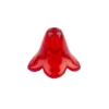 Blütenkelche, 1,3cm x 1,5cm, rot, 15 Stück