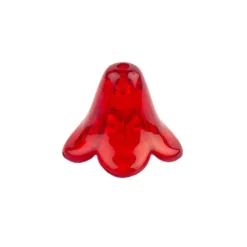 Blütenkelche, 1,3cm x 1,5cm, rot, 15 Stück
