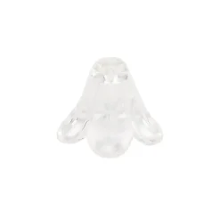 Blütenkelche, 1,3cm x 1,5cm, transparent, 15 Stück