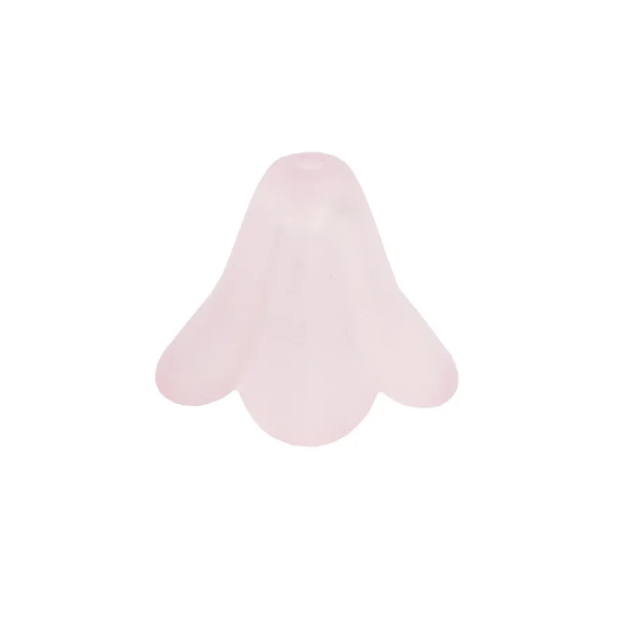 Blütenkelche, gefrostet, 0,8cm x 1,1cm, rosa, 30 Stück