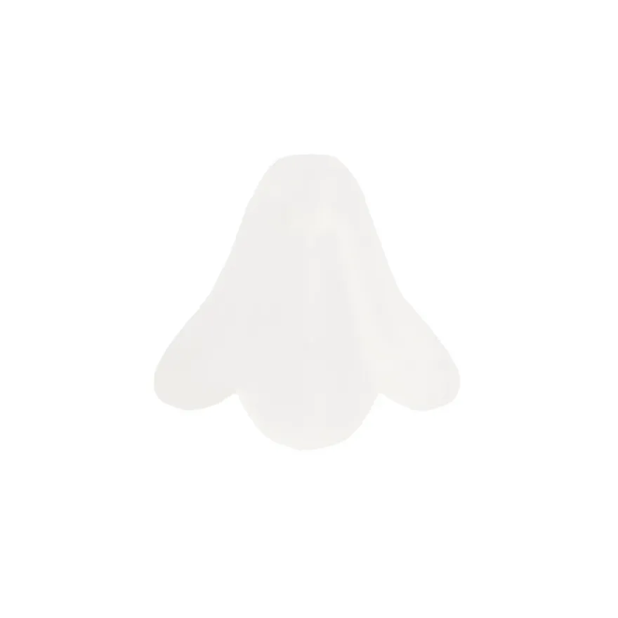 Blütenkelche, gefrostet, 0,8cm x 1,1cm, transparent, 30 Stück