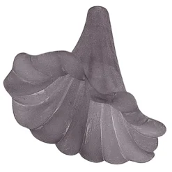 Blütenkelche 2, gefrostet, 3,9cm x 3,0cm, anthrazit, 10 Stück
