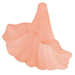 Blütenkelche 2, gefrostet, 2,1cm x 2,6cm, apricot, 20 Stück