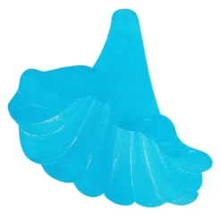 Blütenkelche 2, gefrostet, 3,9cm x 3,0cm, türkis, 10 Stück