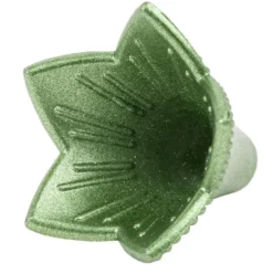 Blütenkelche, Glockenblumen, 1,7cm hoch, Ø 1,5cm, metallic-matt tannengrün, 50 Stück