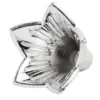 Blütenkelche, Glockenblumen, 1,8cm hoch, Ø 1,9cm, metallic-matt silber, 30 Stück