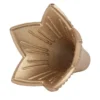 Blütenkelche, Glockenblumen, 1,8cm hoch, Ø 1,9cm, metallic-matt antikgold, 30 Stück