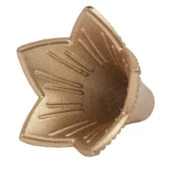 Blütenkelche, Glockenblumen, 1,7cm hoch, Ø 1,5cm, metallic-matt antikgold, 50 Stück