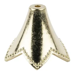 Blütenkelche, Glockenblumen, 2cm hoch, Ø 2,1cm, metallic-matt hellgold, 20 Stück