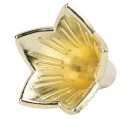 Blütenkelche, Glockenblumen, 1,8cm hoch, Ø 1,9cm, metallic-matt hellgold, 30 Stück