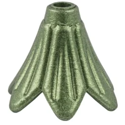 Blütenkelche, Petunien, metallic-matt, 1,8cm x 2cm, tannengrün, 20 Stück