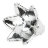 Blütenkelche, Petunien, metallic-matt, 1,5cm x 1,4cm, silber, 30 Stück