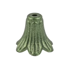 Blütenkelche, Petunien, metallic-matt, 1cm x 1,2cm, tannengrün, 50 Stück