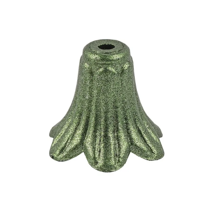 Blütenkelche, Petunien, metallic-matt, 1cm x 1,2cm, tannengrün, 50 Stück
