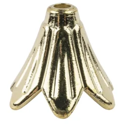 Blütenkelche, Petunien, metallic-matt, 1,8cm x 2cm, hellgold, 20 Stück