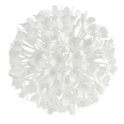 Blütenkugeln, Ø 8,5cm, weiß, 4 Stück